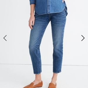 Madewell maternity classic straight leg jeans